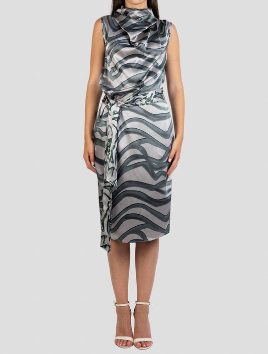 Kiton Green Silk Dress