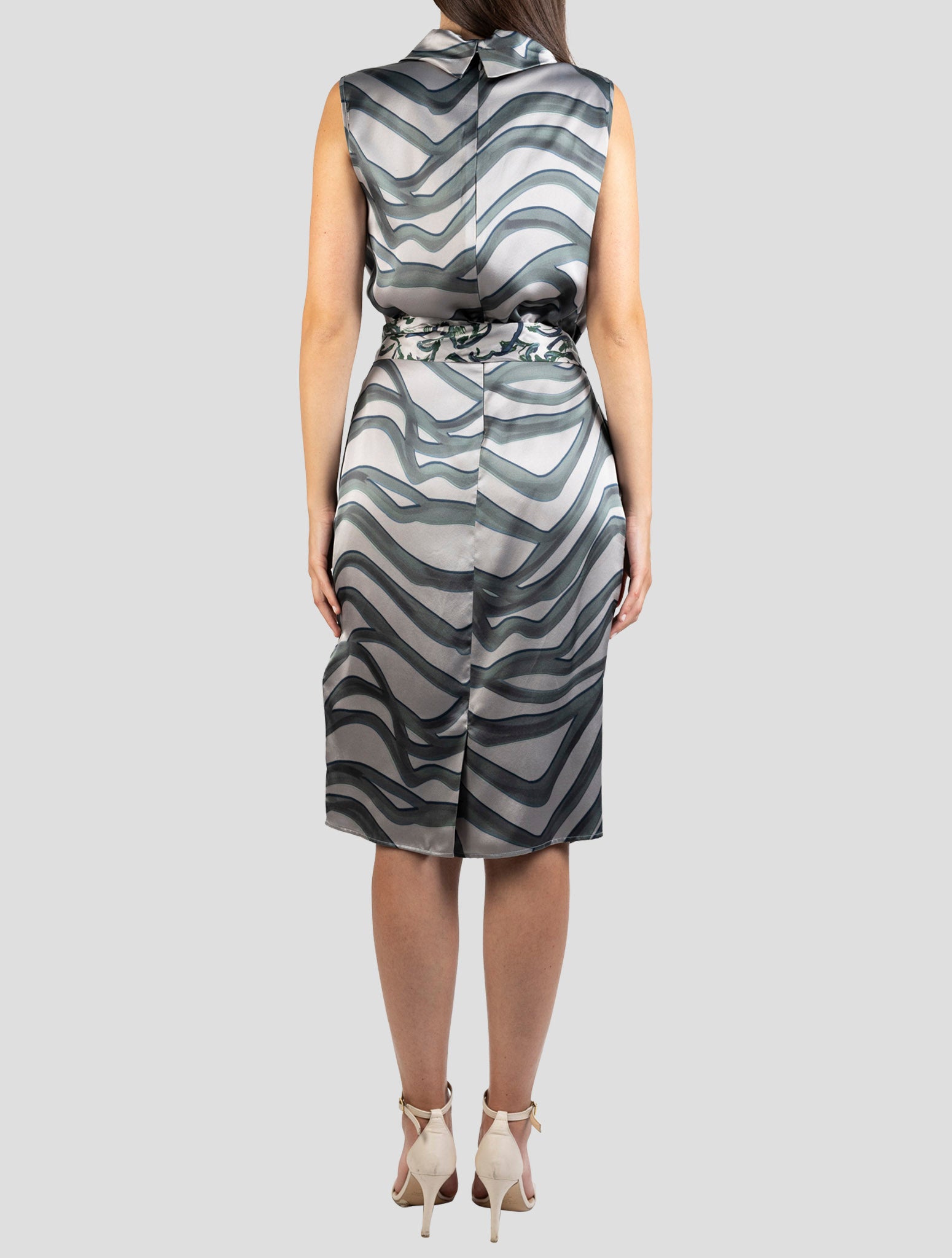 Kiton Green Silk Dress