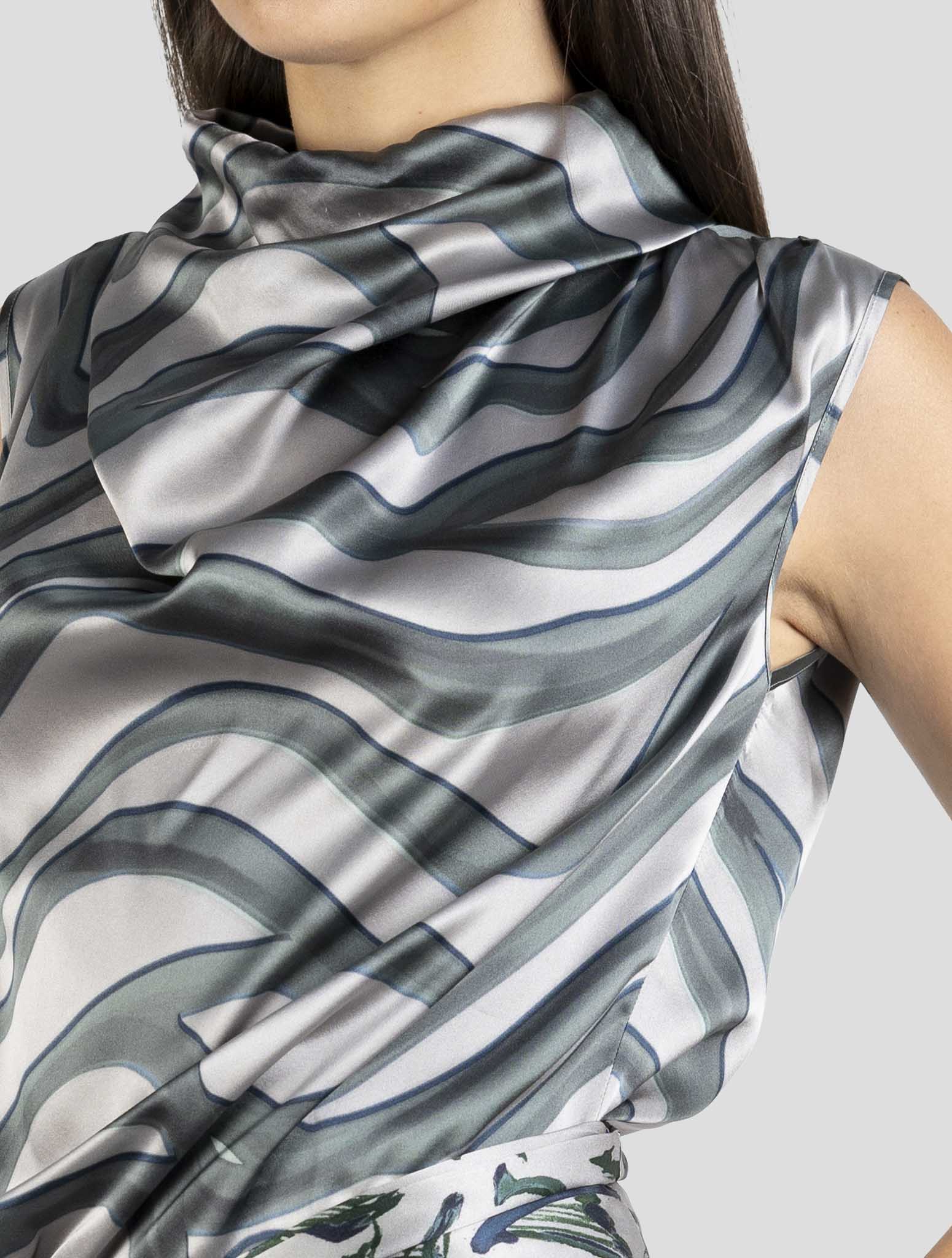 Kiton Green Silk Dress
