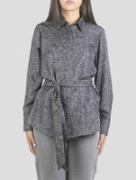 Kiton Gray Silk Shirt