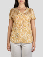 Kiton Yellow White Silk Shirt