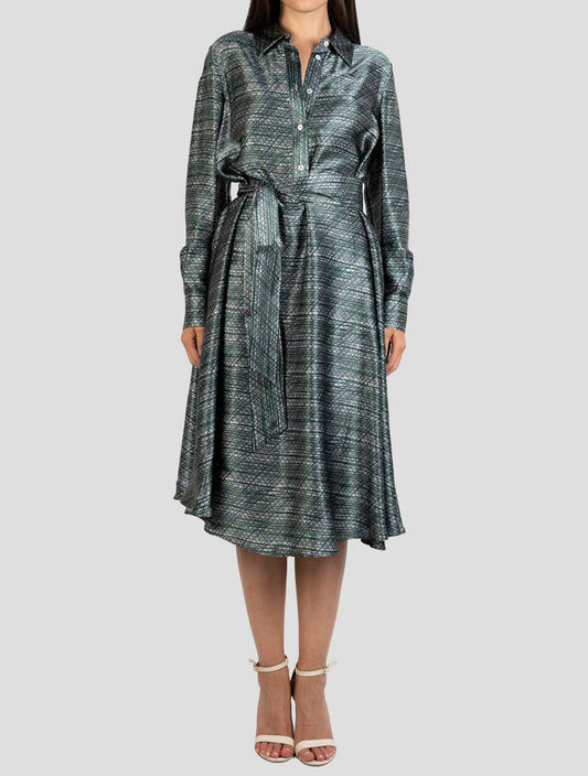 Kiton Multicolor Silk Dress