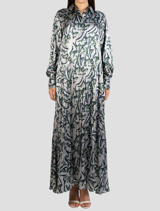 Kiton Multicolor Silk Dress