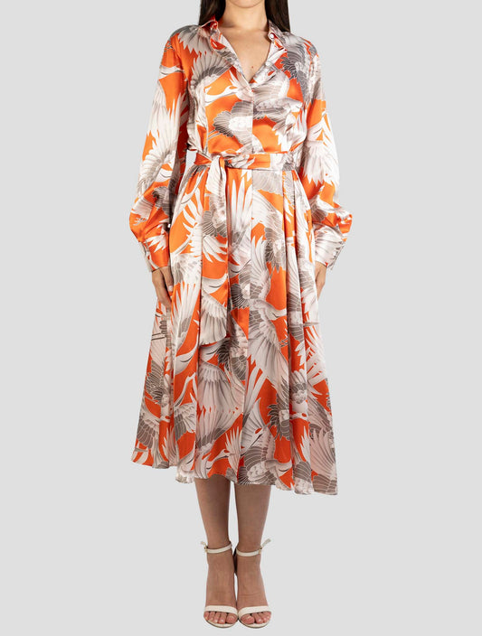 Kiton Multicolor Silk Dress