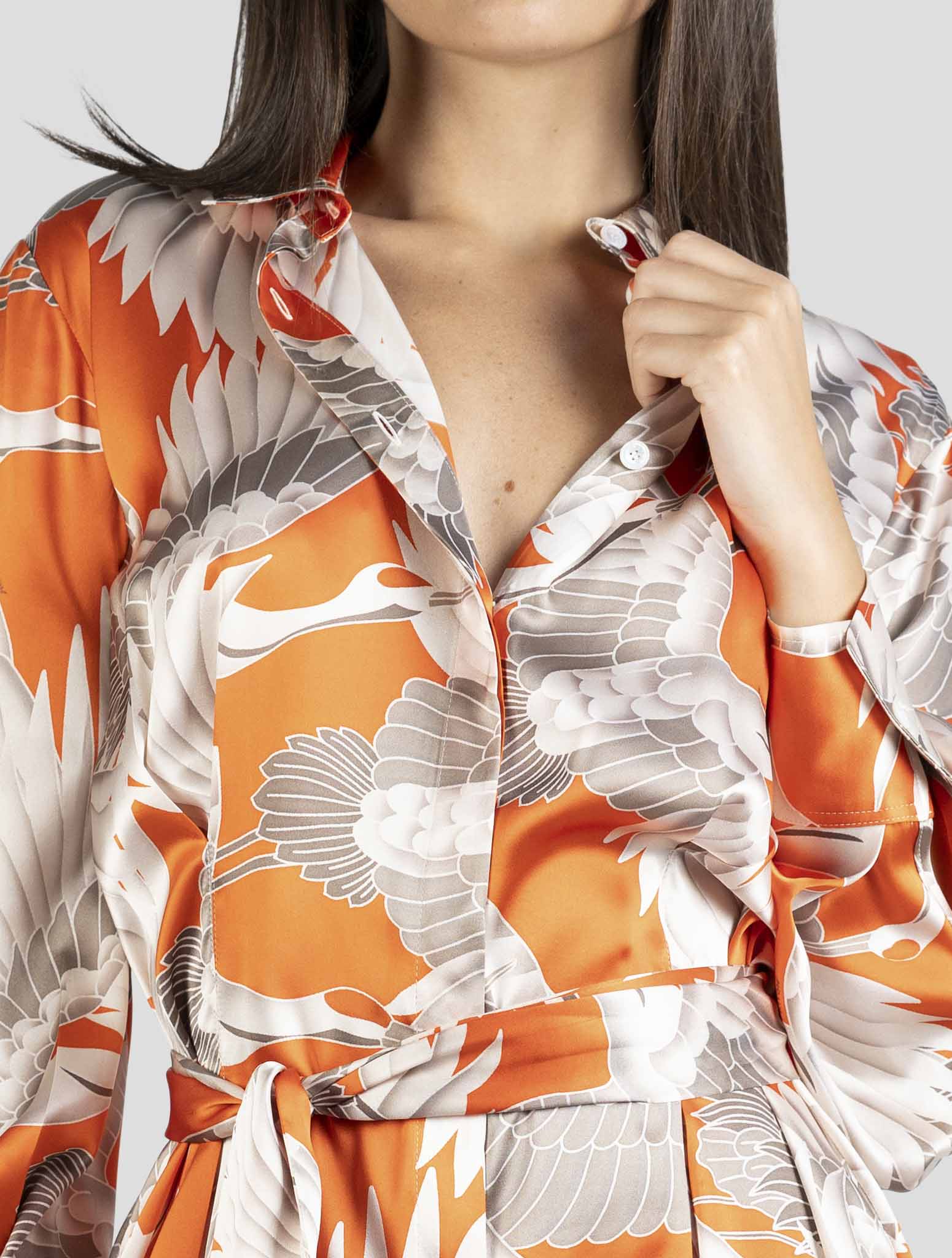 Kiton Multicolor Silk Dress