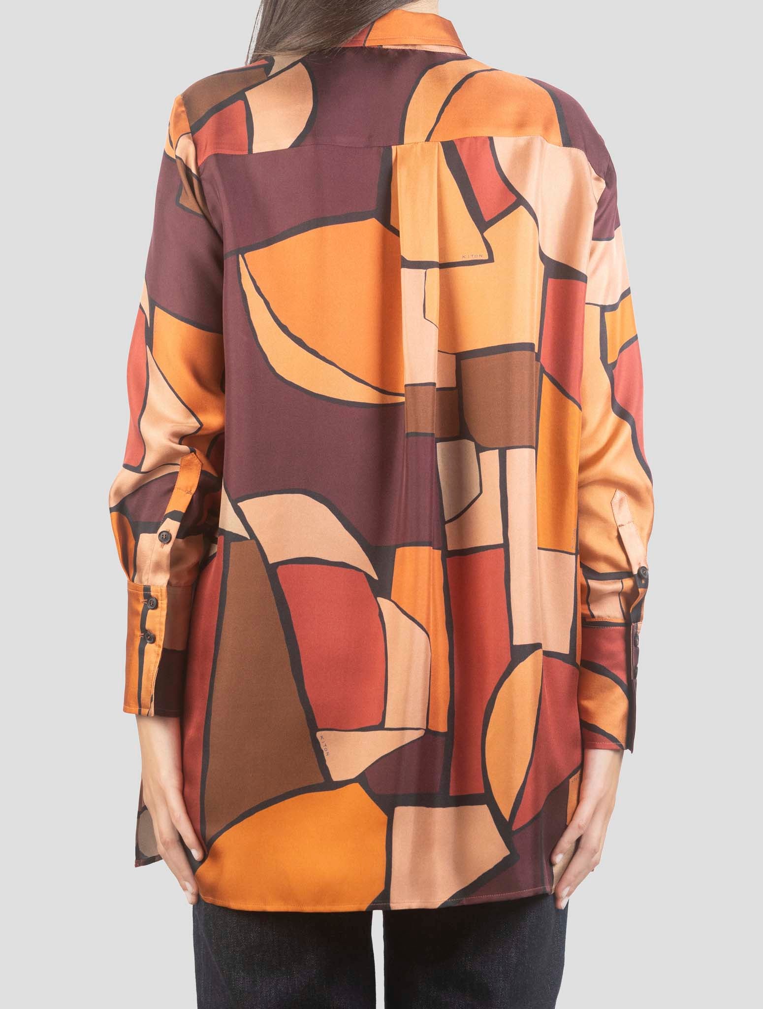 Kiton Multicolor Silk Shirt