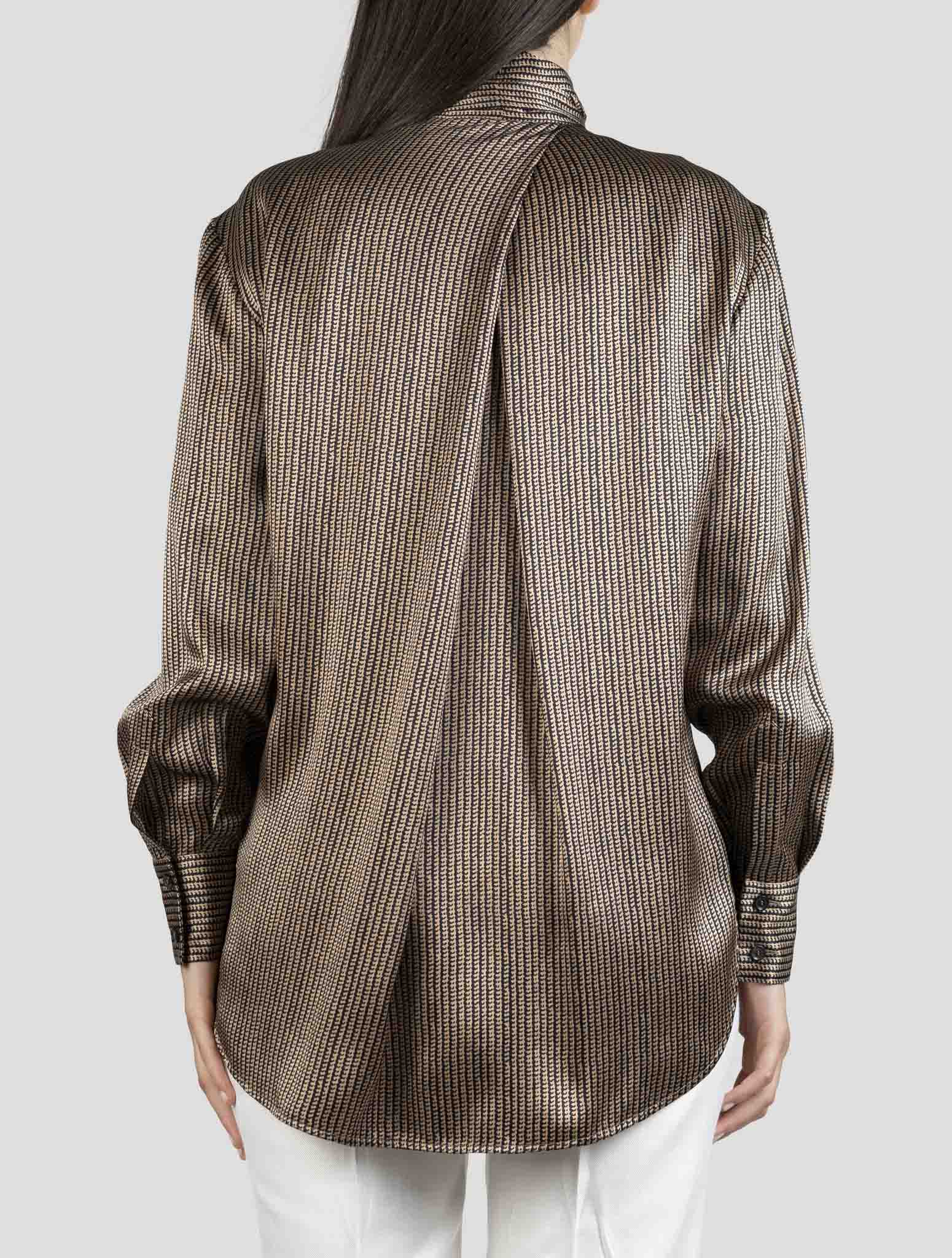 Kiton Brown Silk Shirt