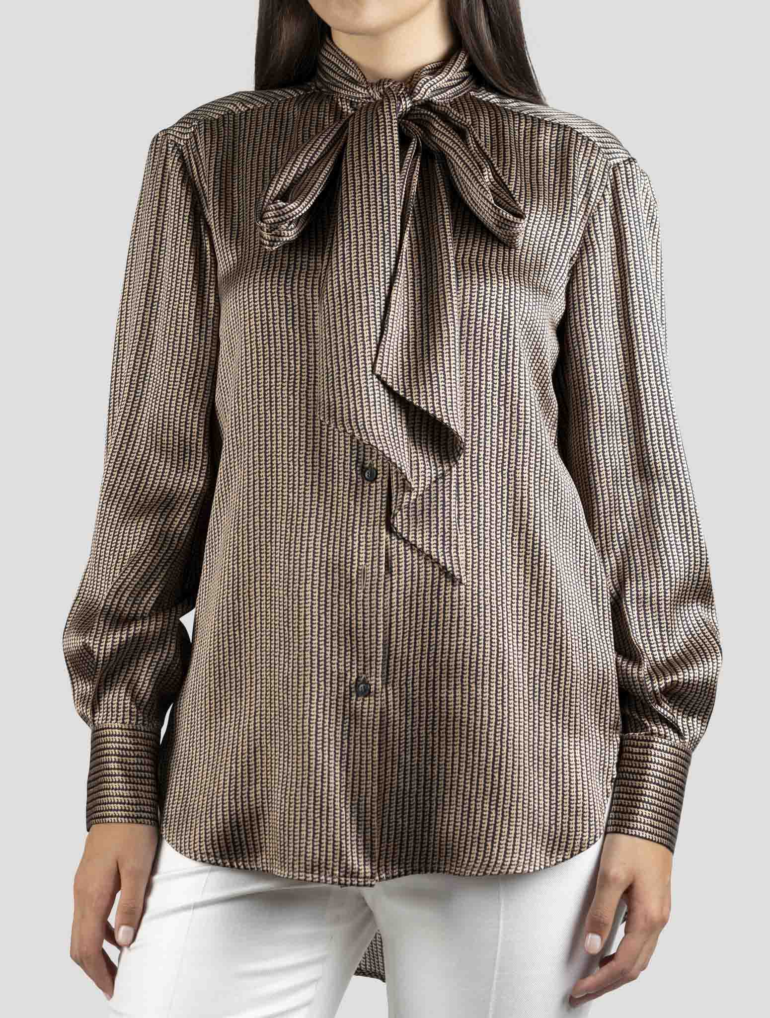 Kiton Brown Silk Shirt