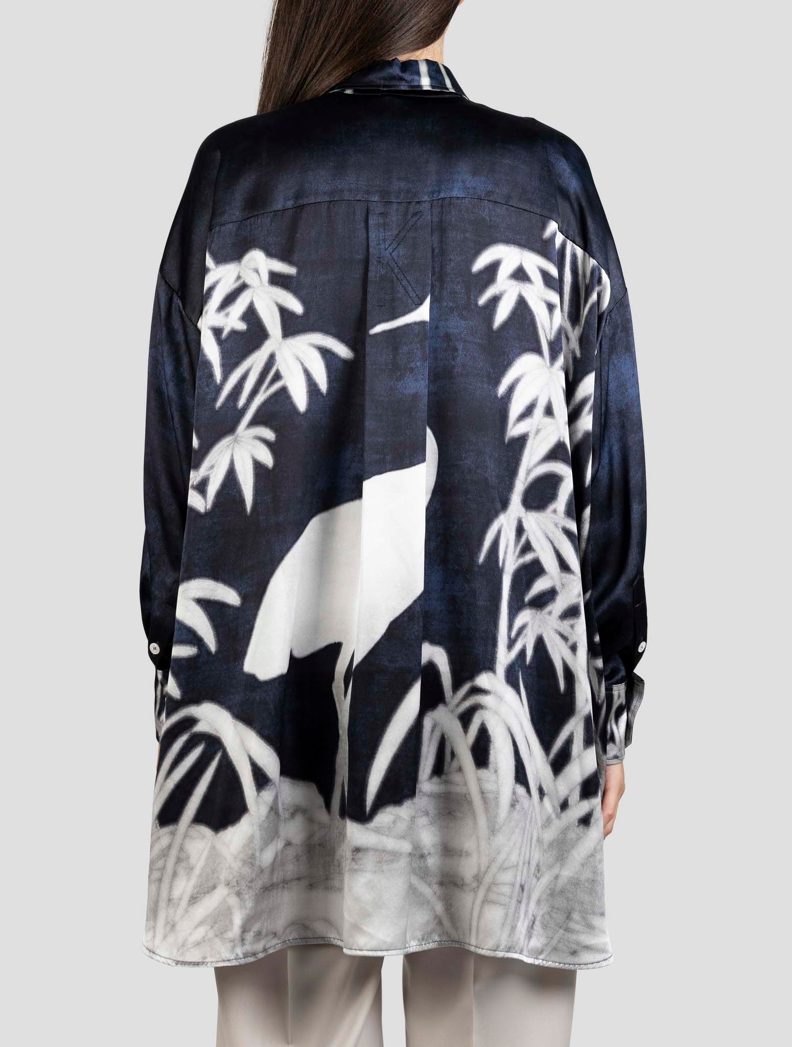 Kiton Blue Gray Silk Dress