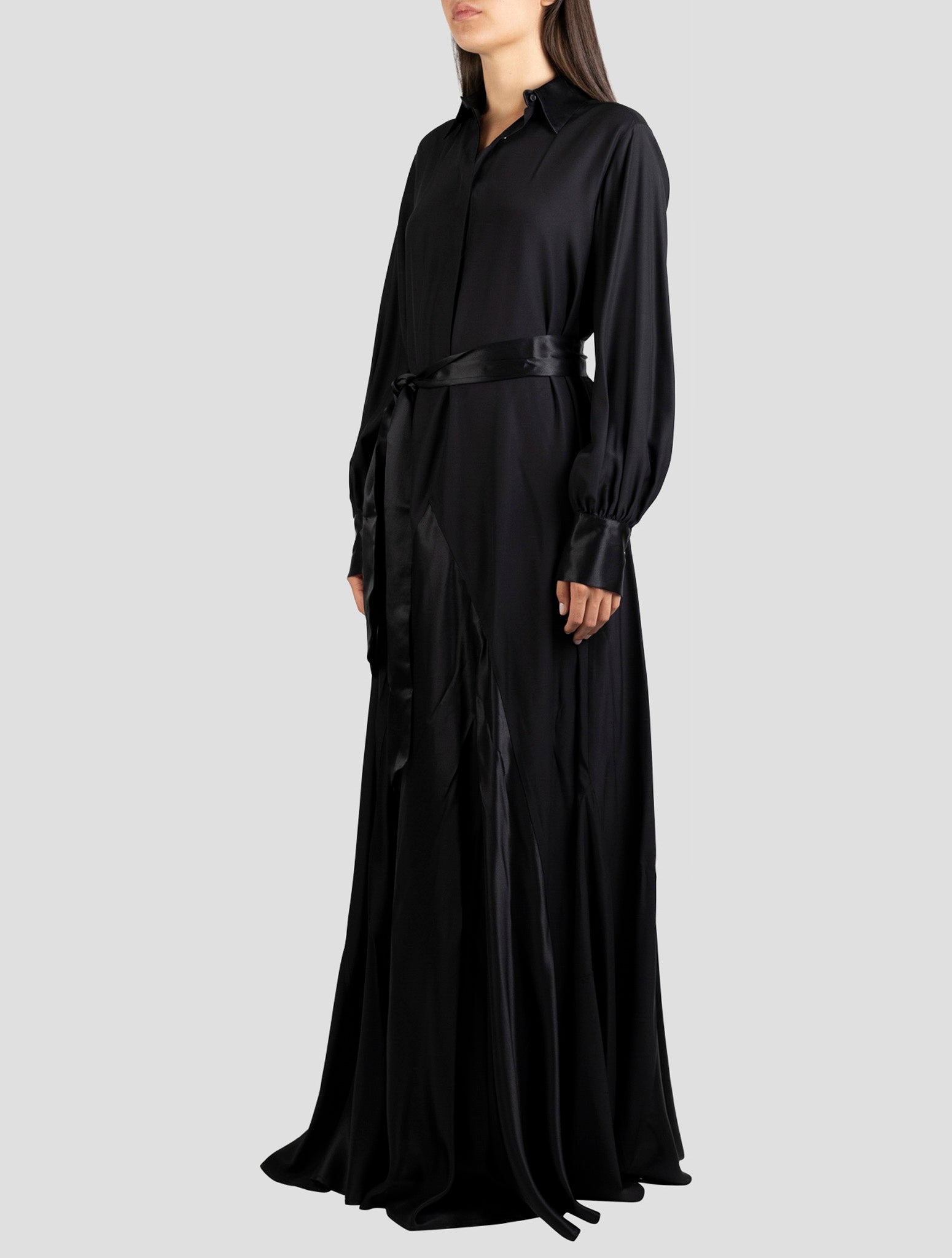 Kiton Black Silk Dress