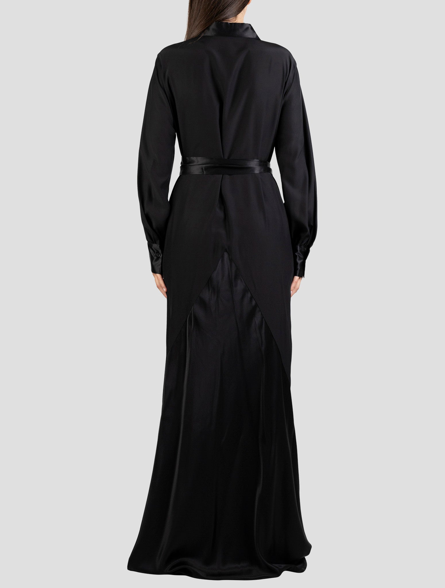 Kiton Black Silk Dress