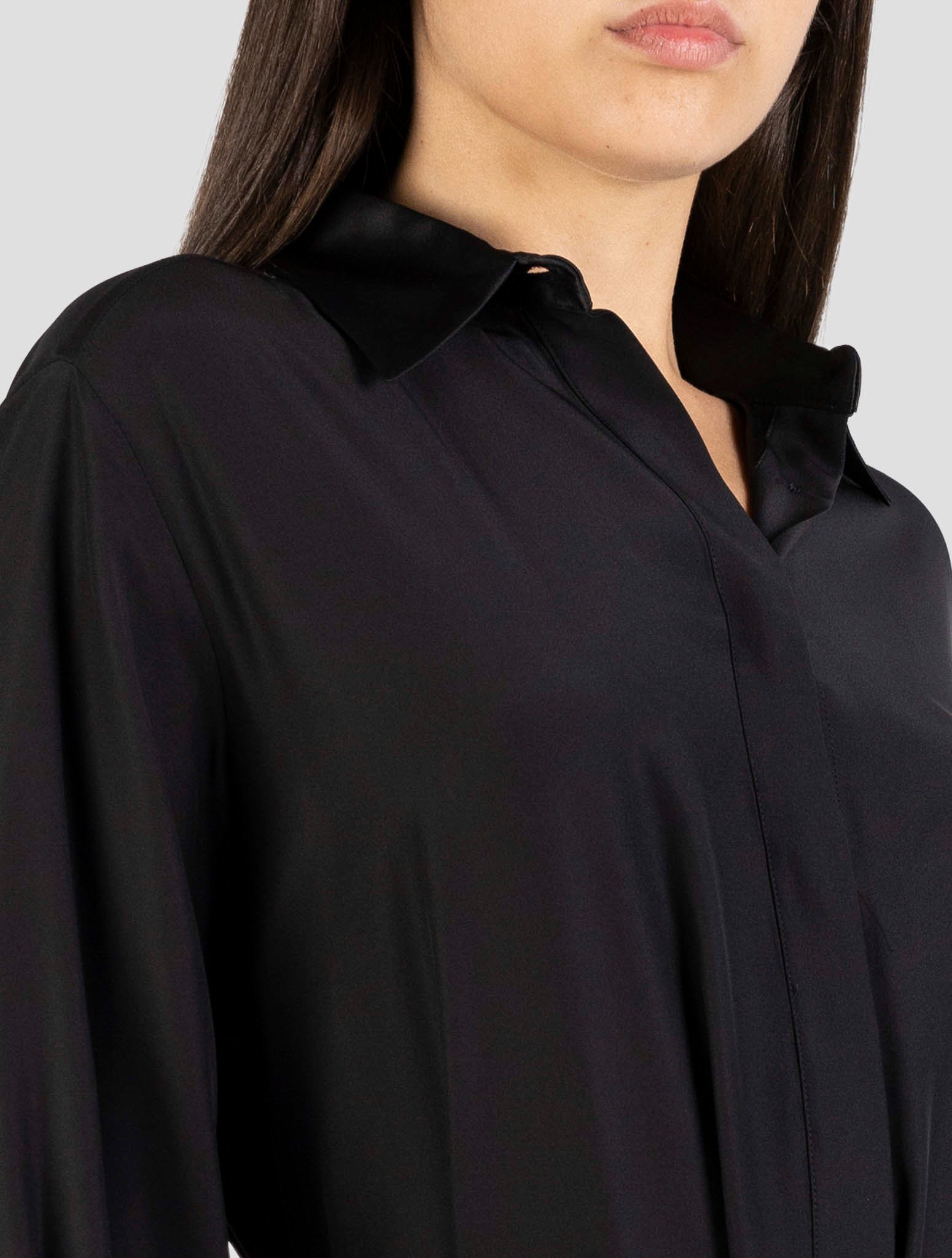 Kiton Black Silk Dress