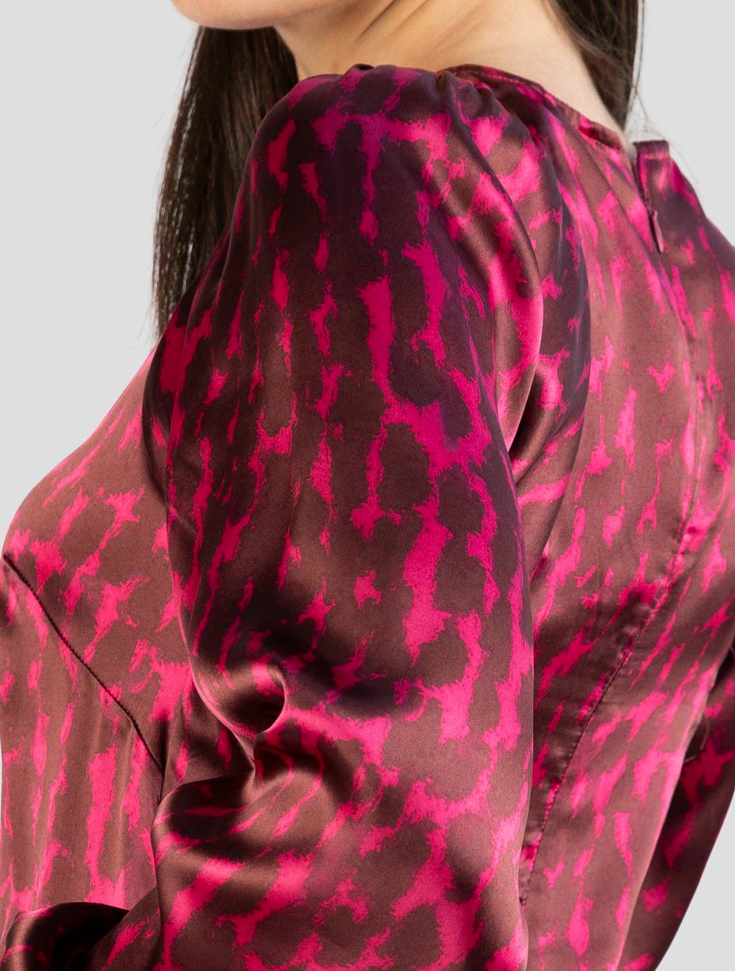 Kiton Fucsia Silk Dress