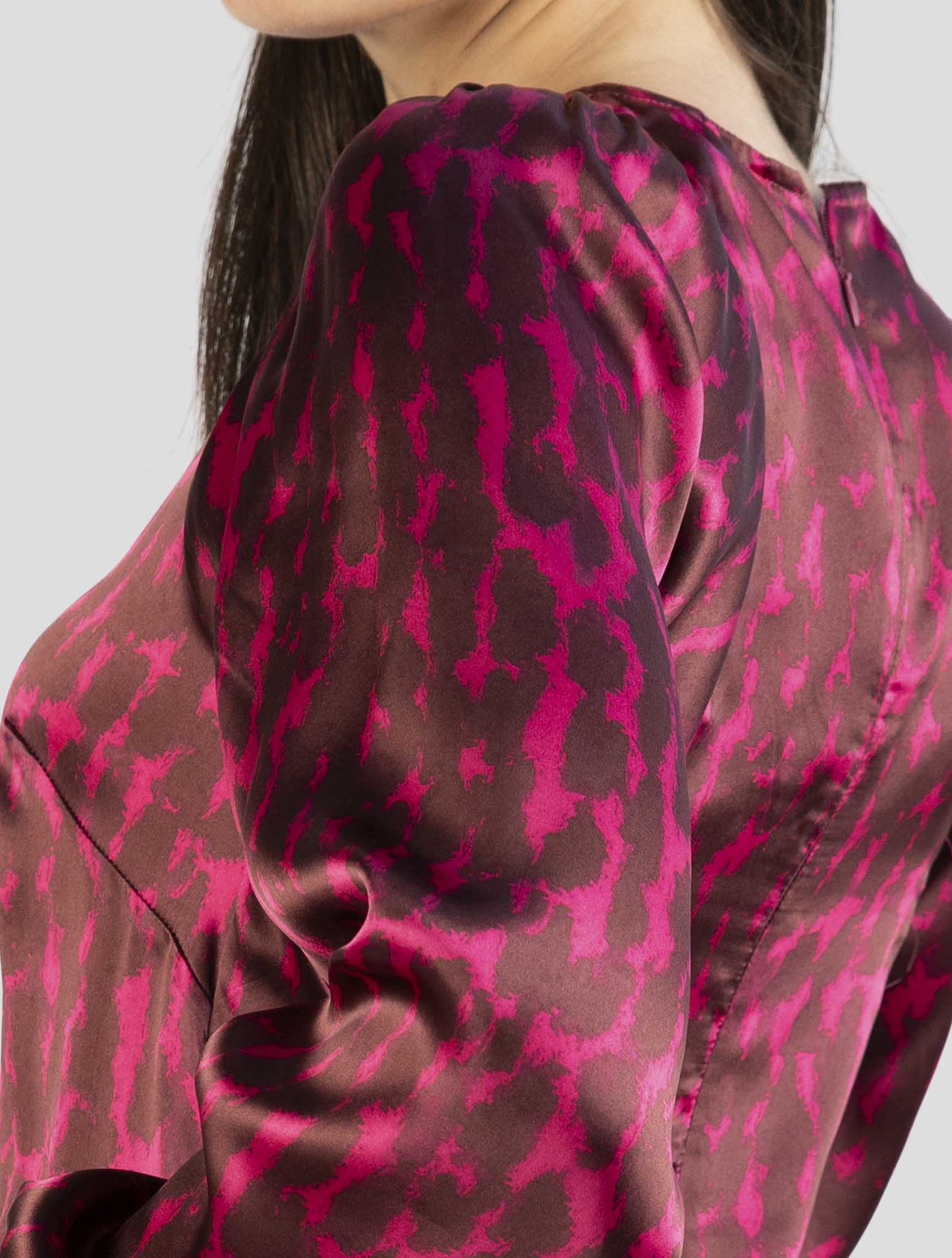Kiton Fucsia Silk Dress