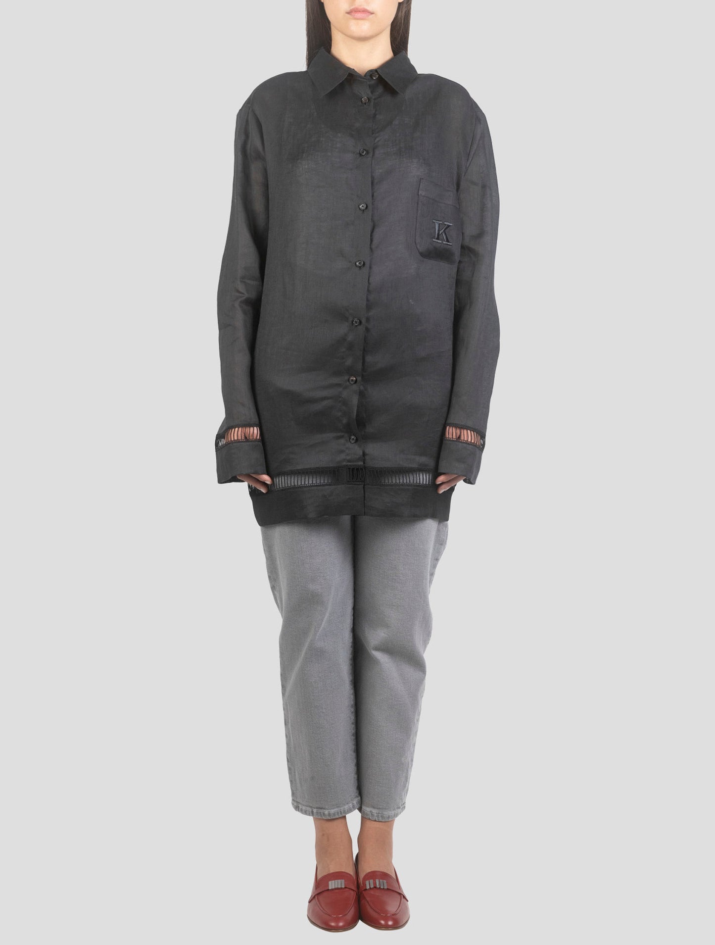 Kiton Blue Cotton Dress