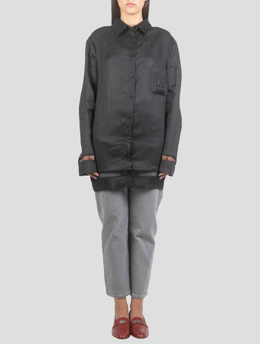 Kiton Blue Cotton Dress