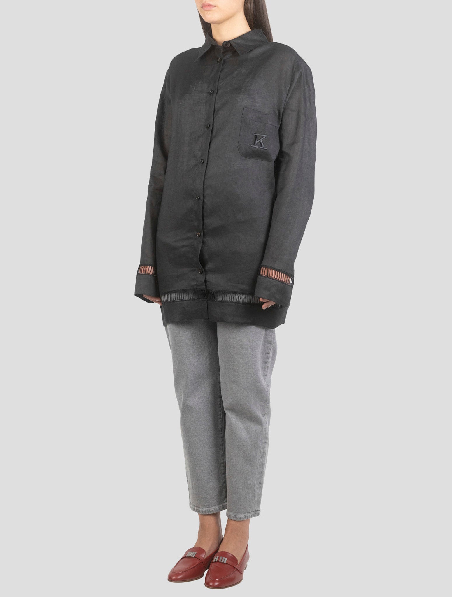 Kiton Blue Cotton Dress
