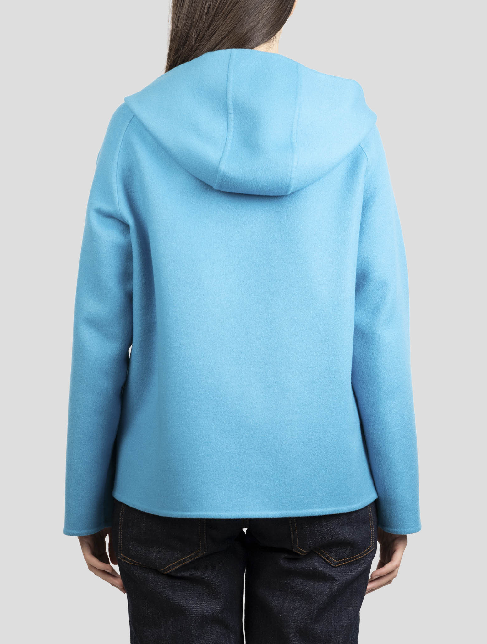Kiton Light Blue Cashmere Coat