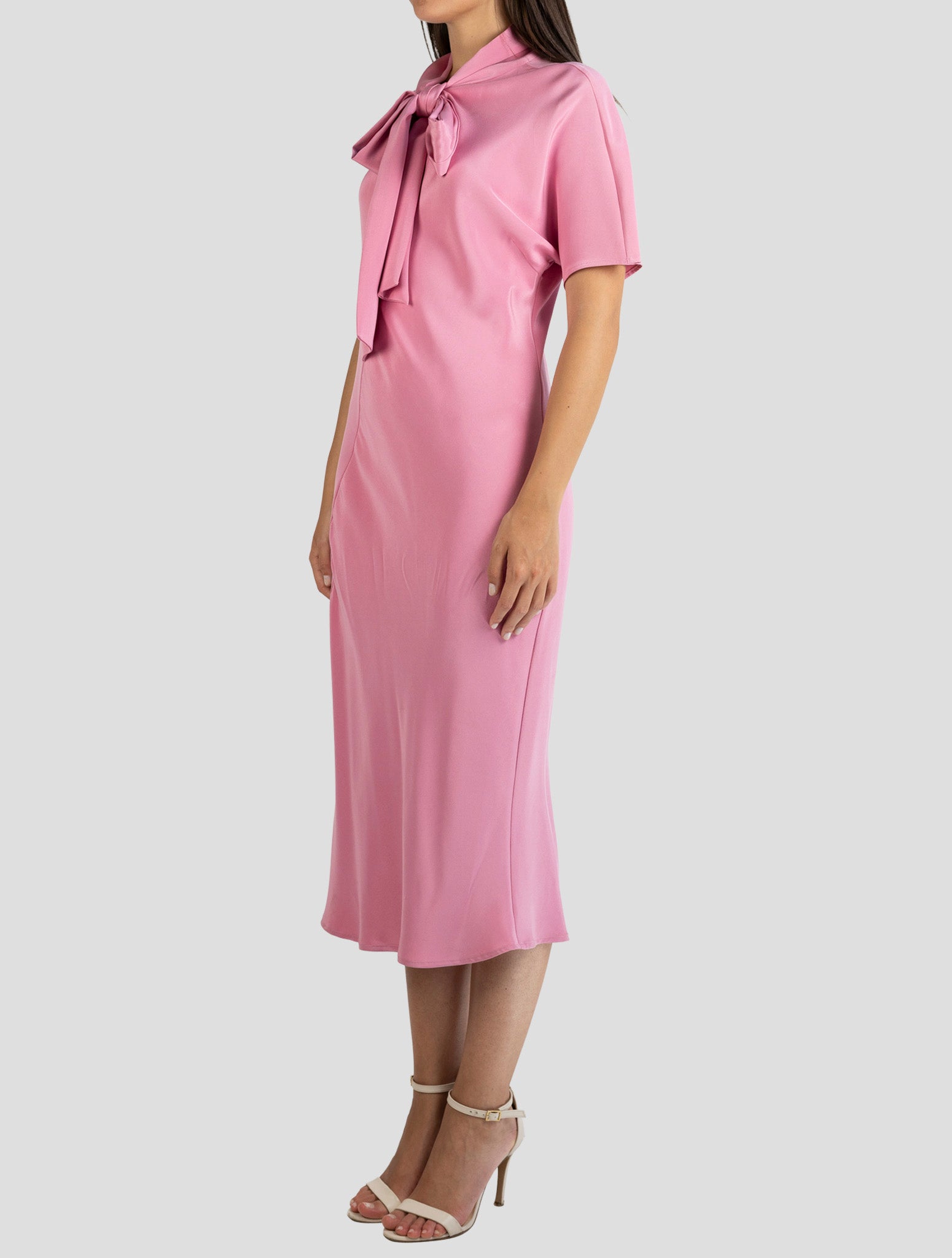 Kiton Pink Silk Ea Dress