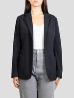 Kiton Blue Virgin Wool Blazer