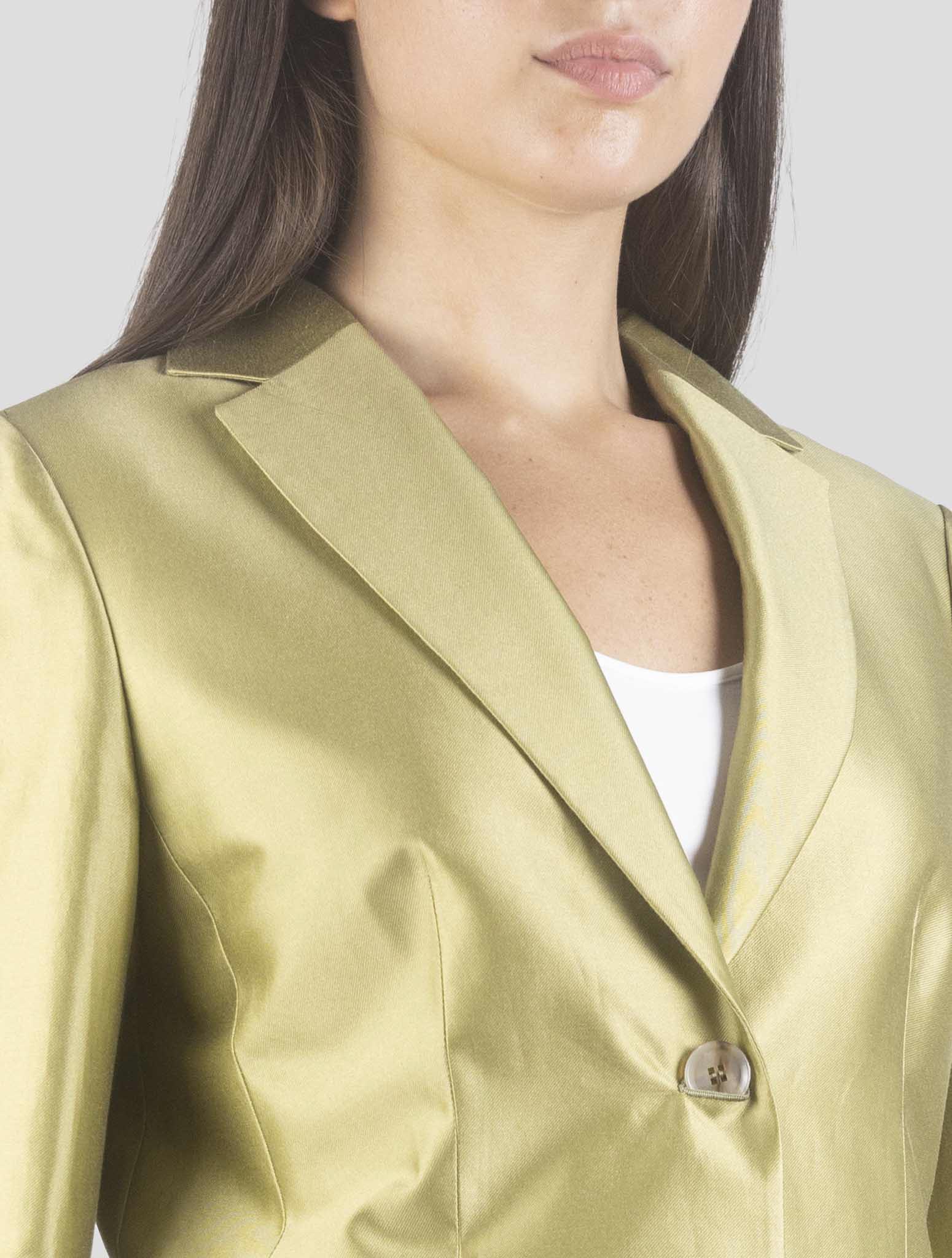 Kiton Green Cotton Silk Suit