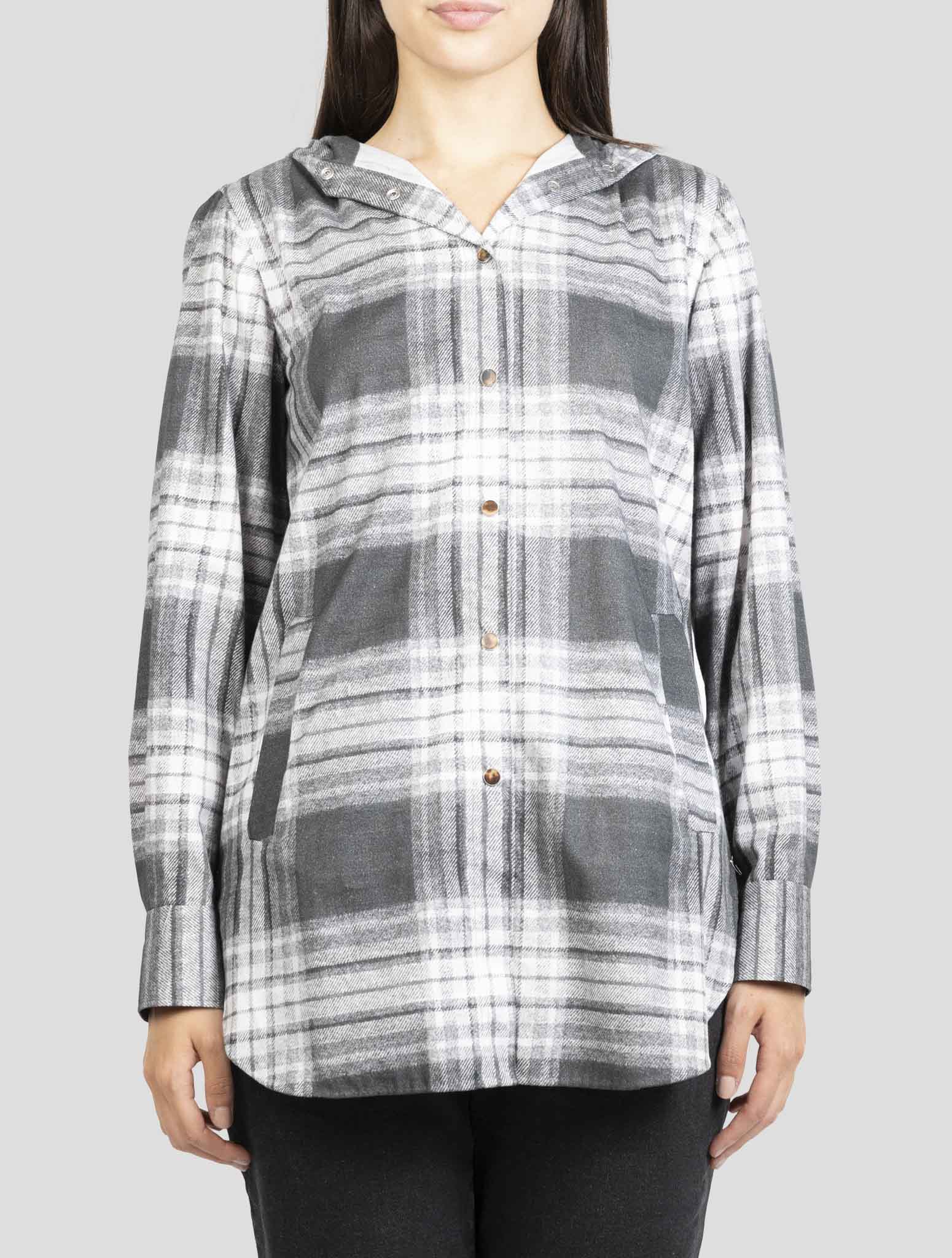 Kiton Gray Cotton Shirt