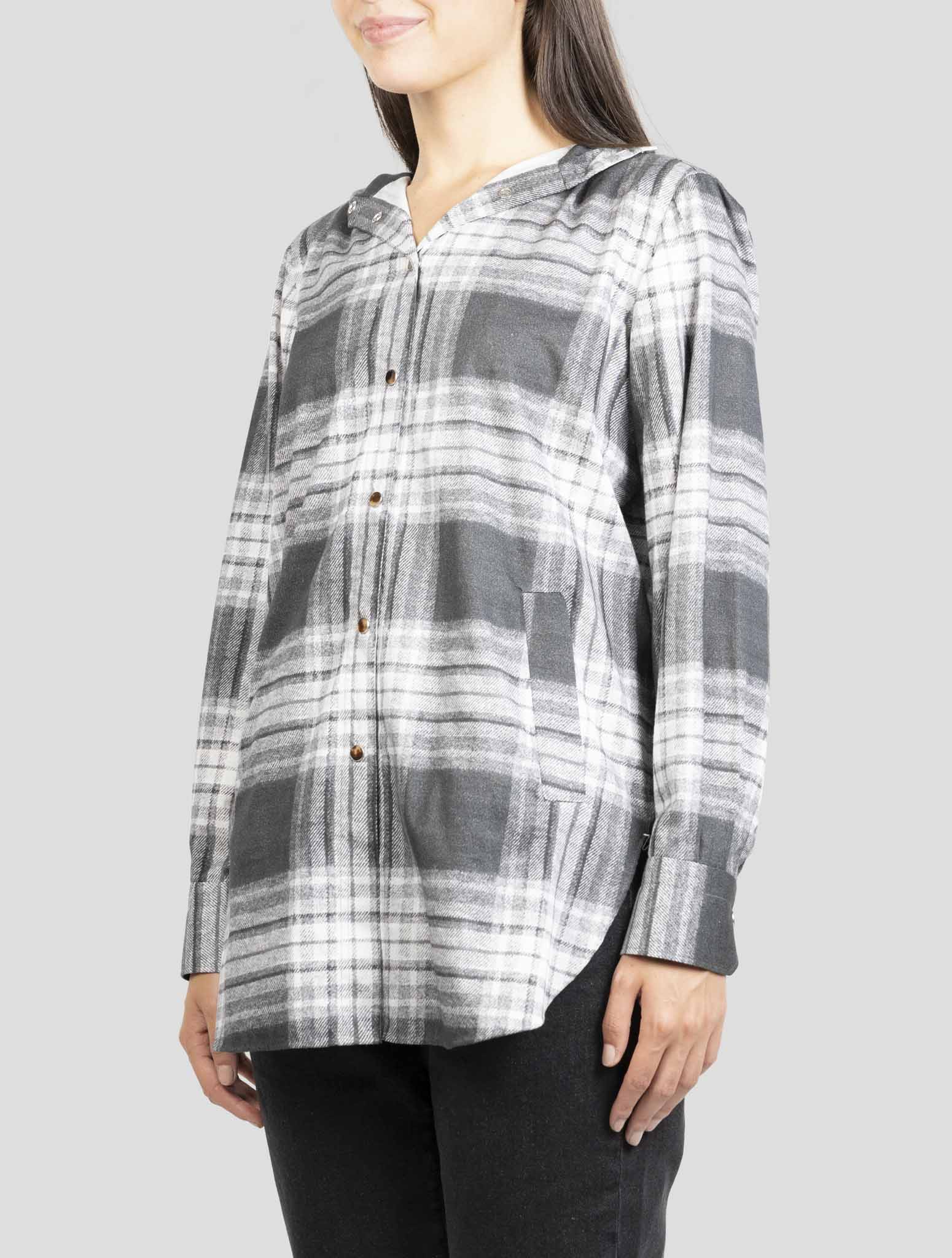 Kiton Gray Cotton Shirt