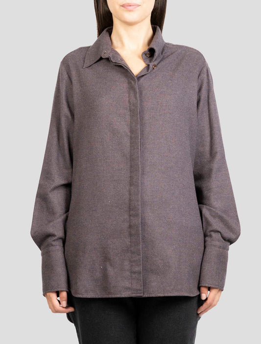 Kiton Multicolor Cotton Shirt