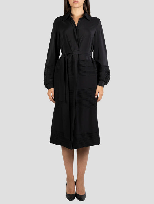Kiton Black Silk Dress
