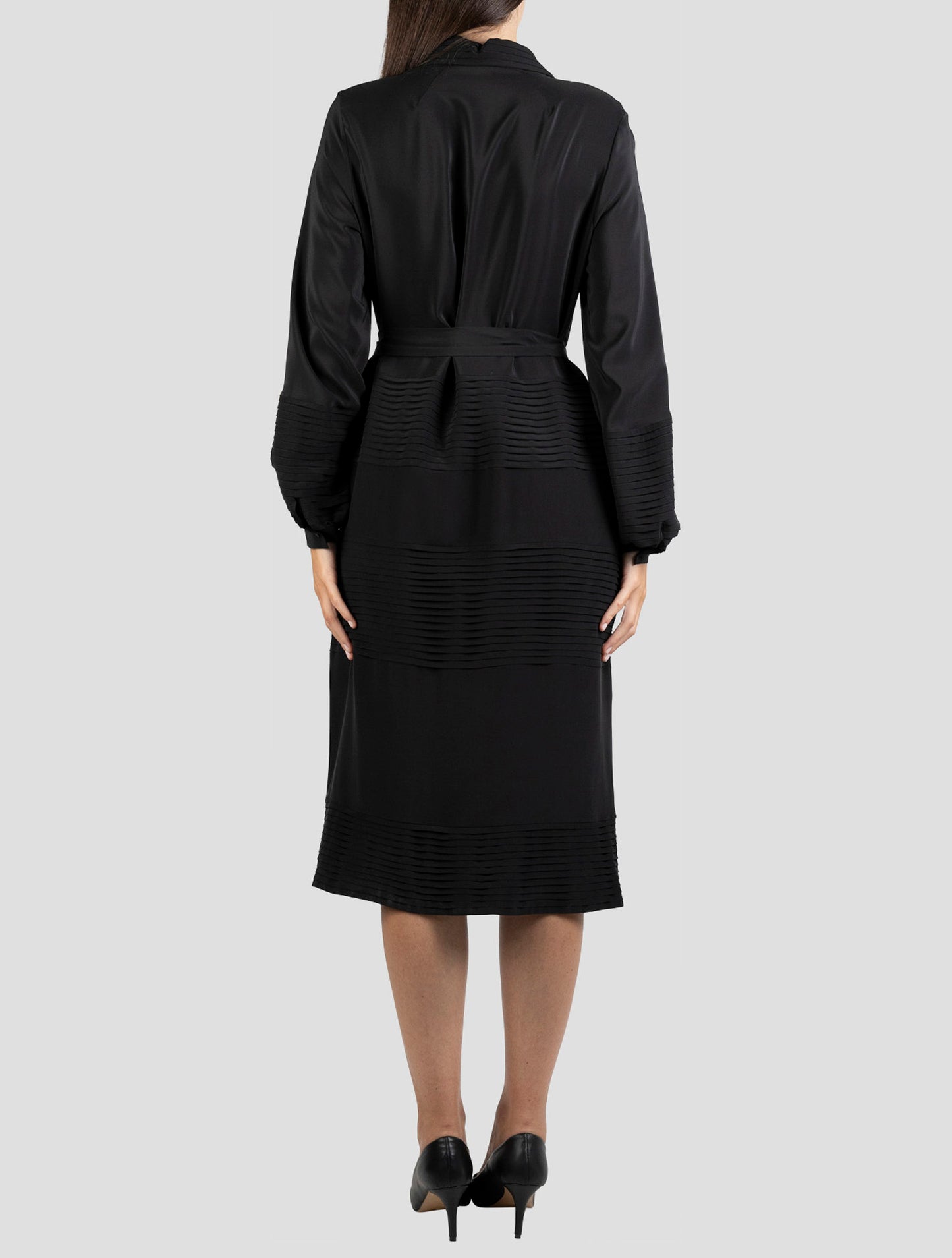 Kiton Black Silk Dress