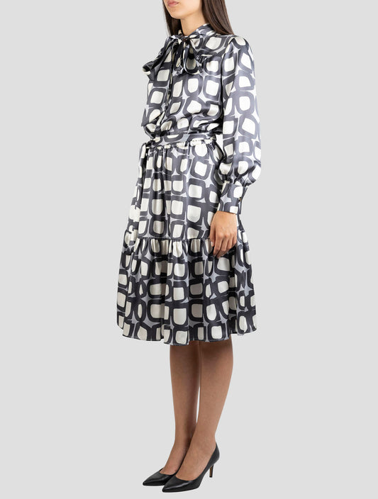 Kiton Multicolor Silk Dress