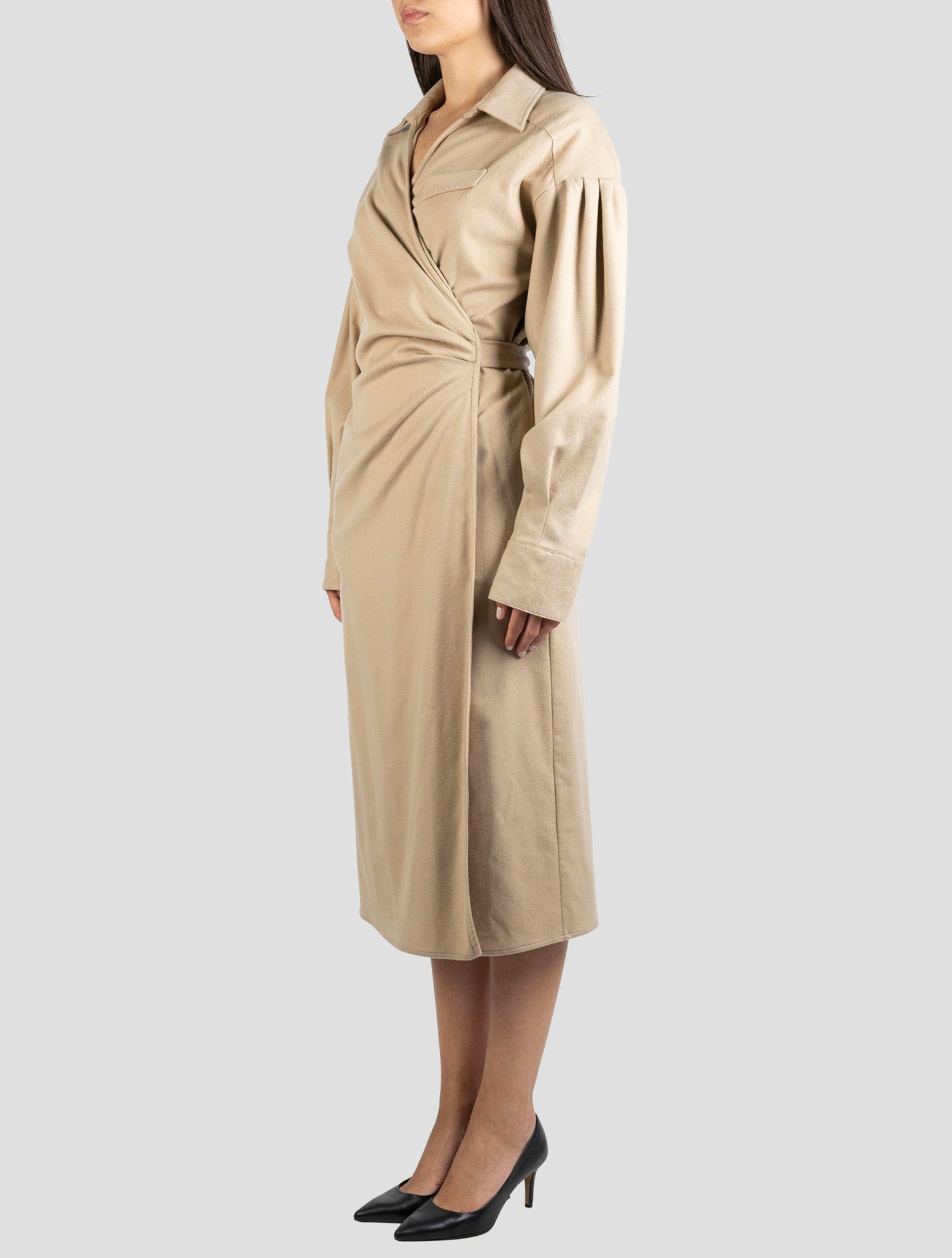 Kiton Beige Cashmere Dress