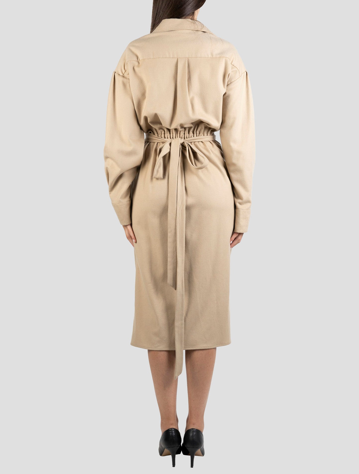 Kiton Beige Cashmere Dress