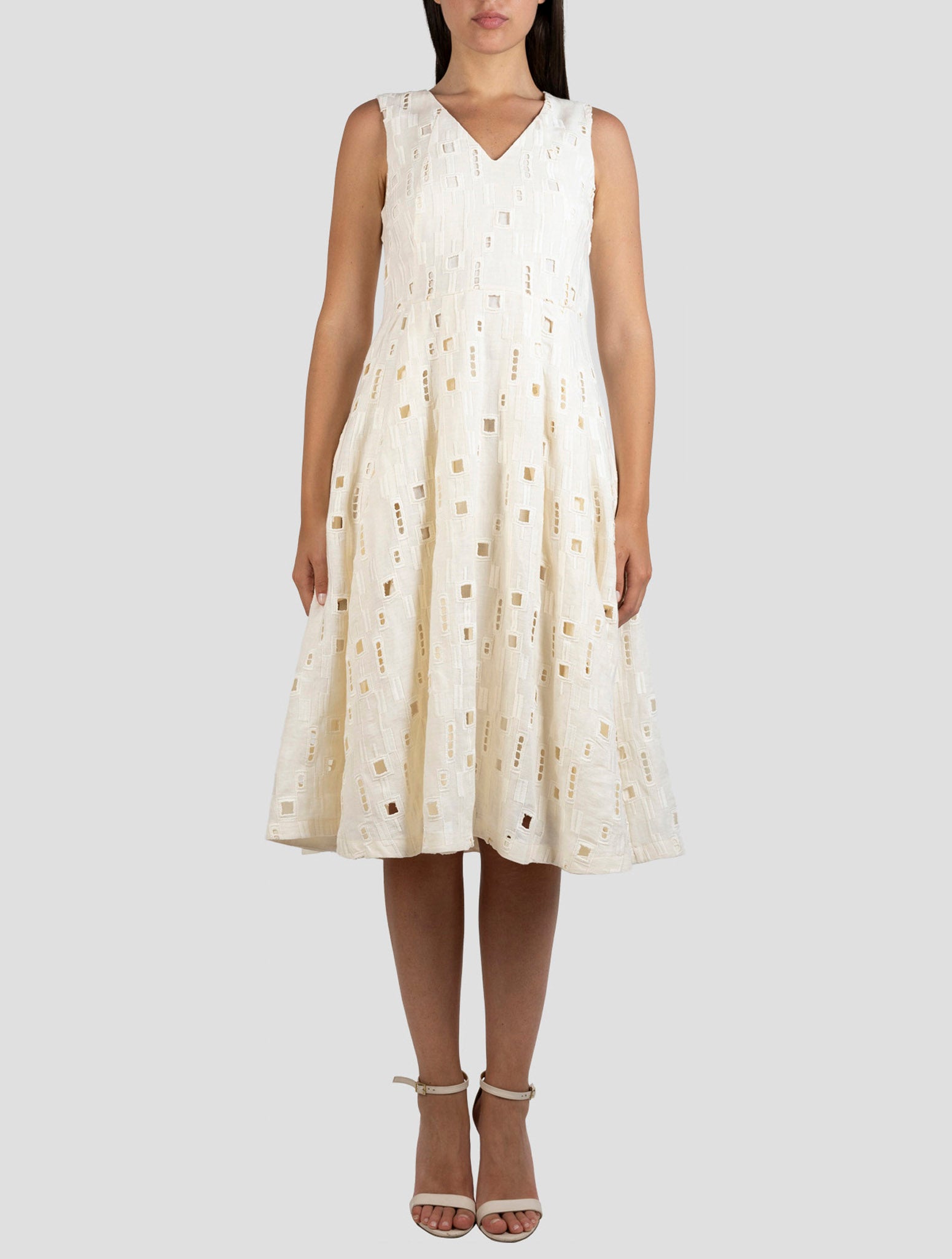 Kiton White Linen Dress