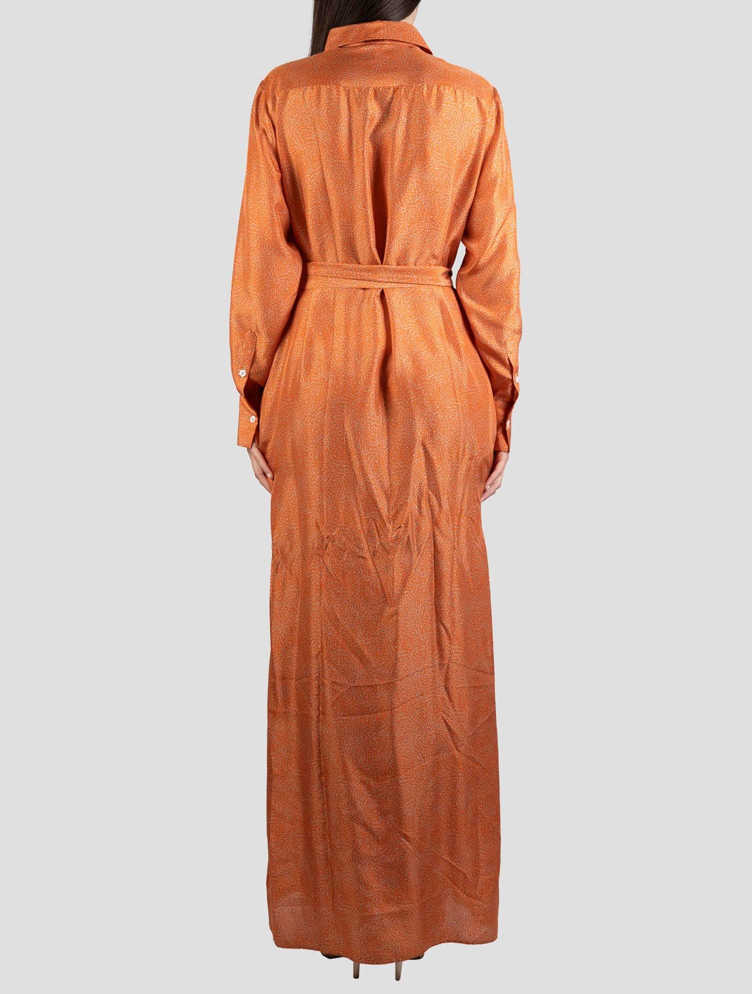 Kiton Orange Silk Dress