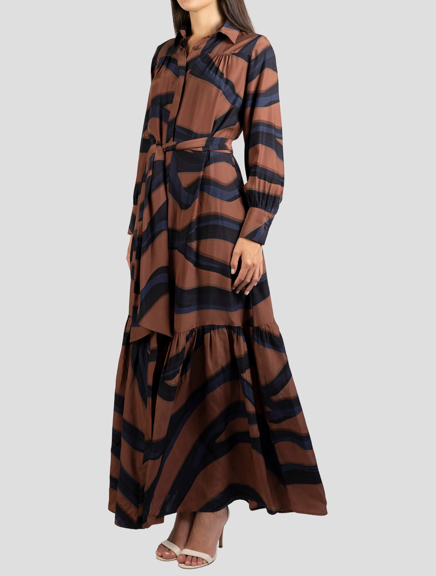 Kiton Multicolor Silk Dress