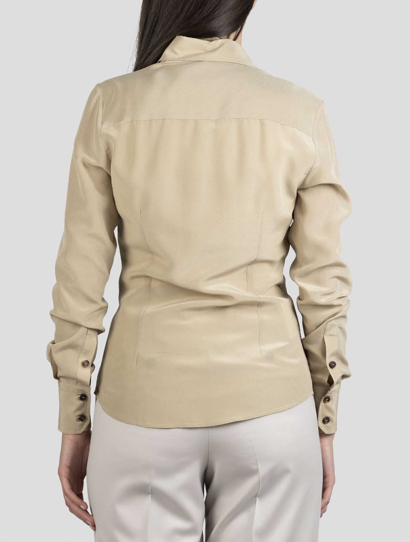Kiton Beige Silk Shirt