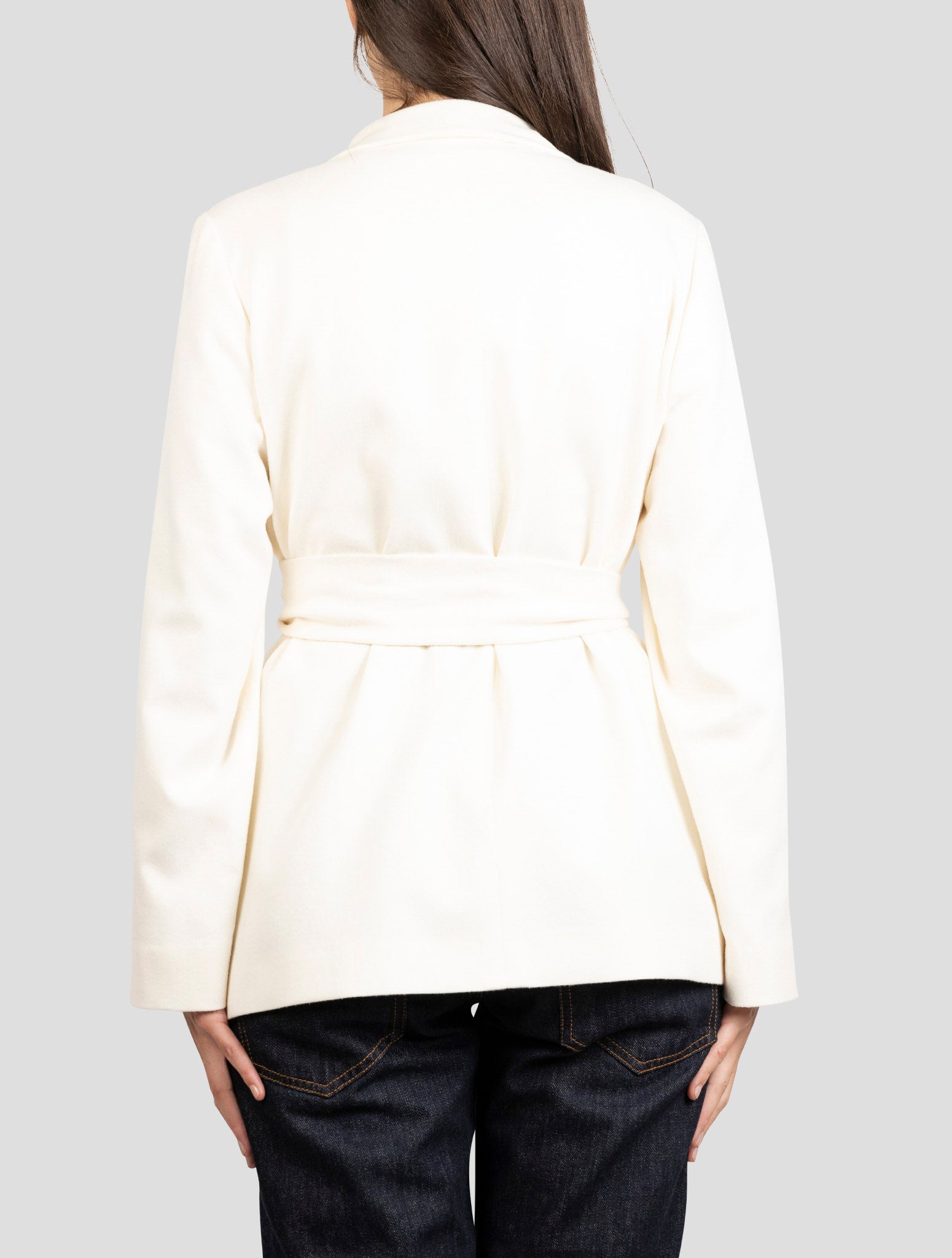 Kiton White Cashmere Blazer
