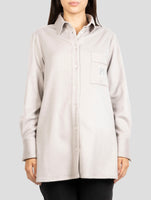 Kiton Beige Cashmere Ea Shirt