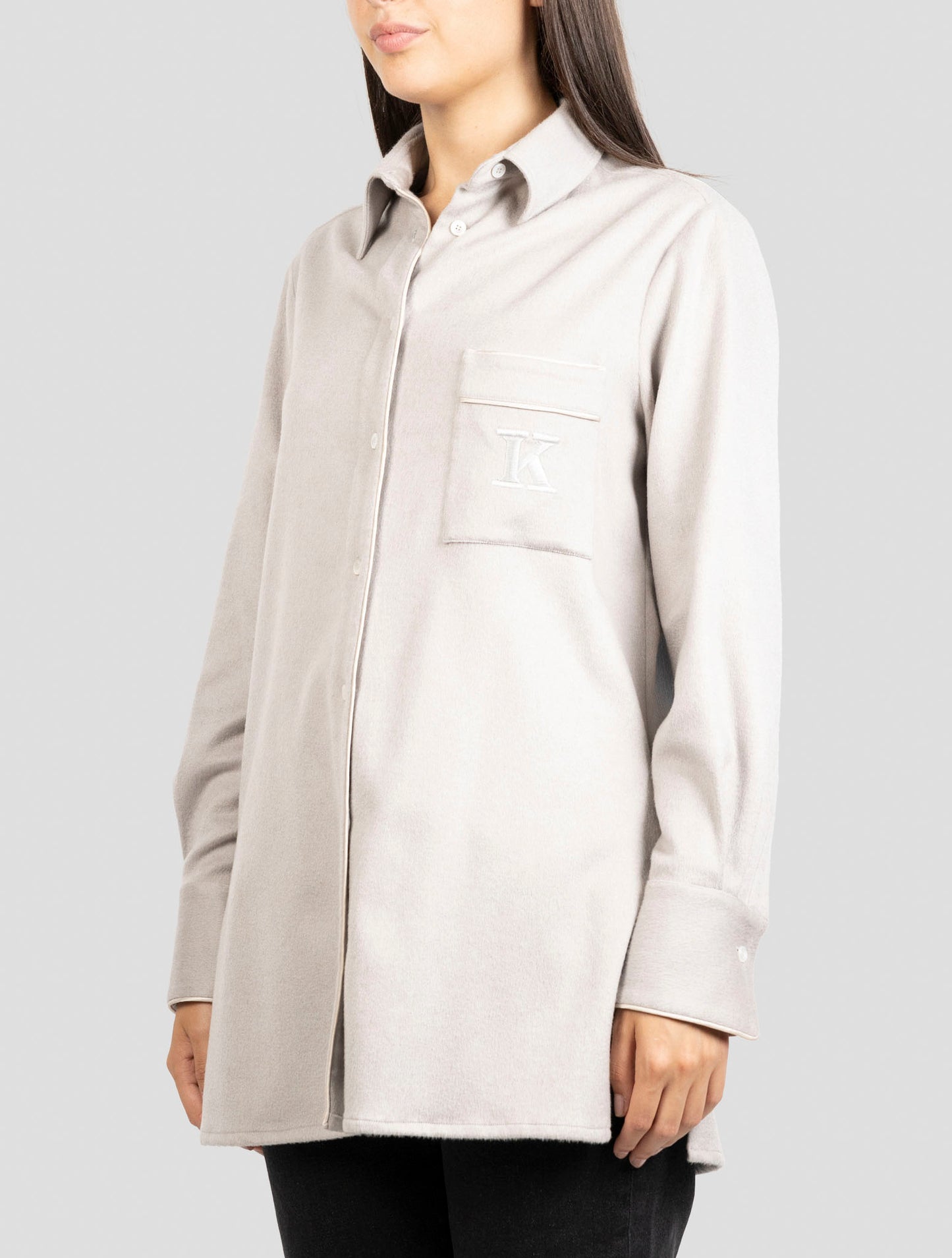 Kiton Beige Cashmere Ea Shirt