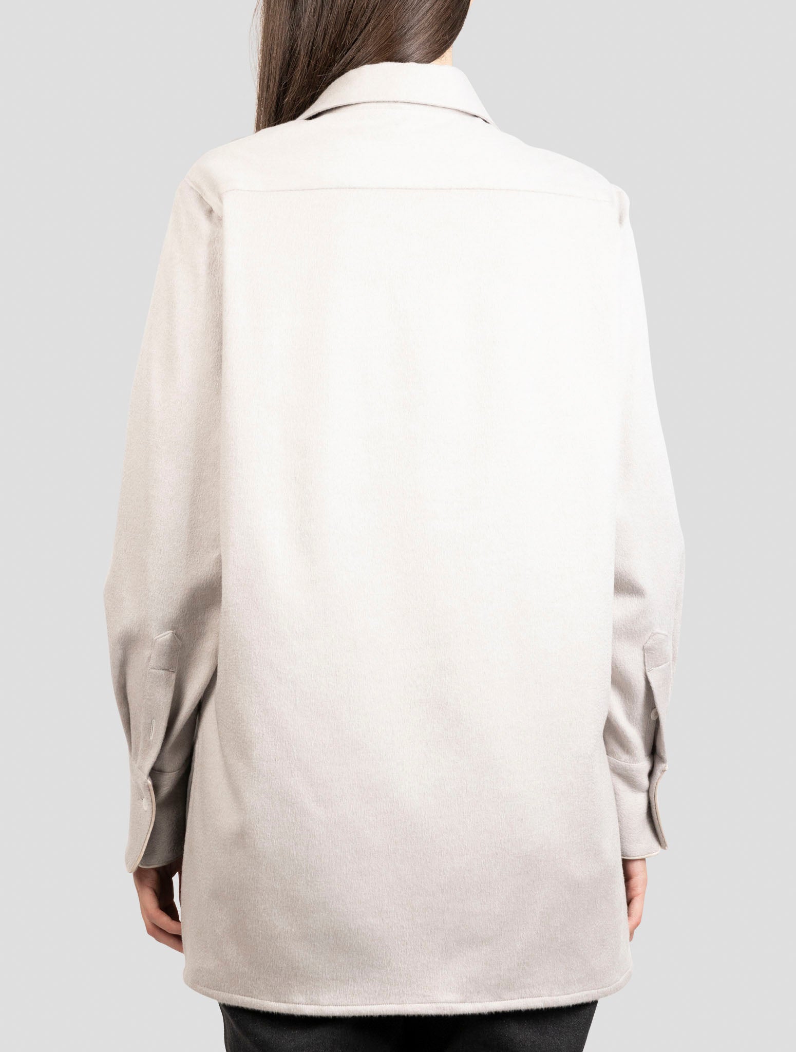 Kiton Beige Cashmere Ea Shirt