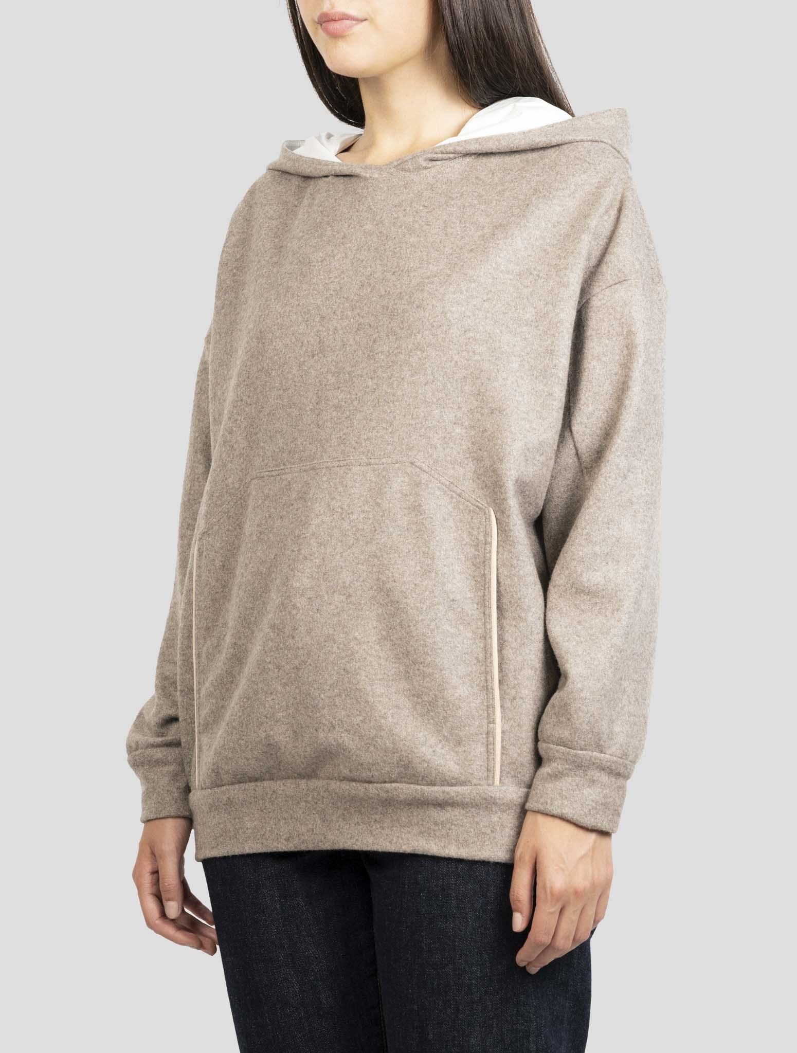 Kiton Brown Cashmere Sweater Hoodie