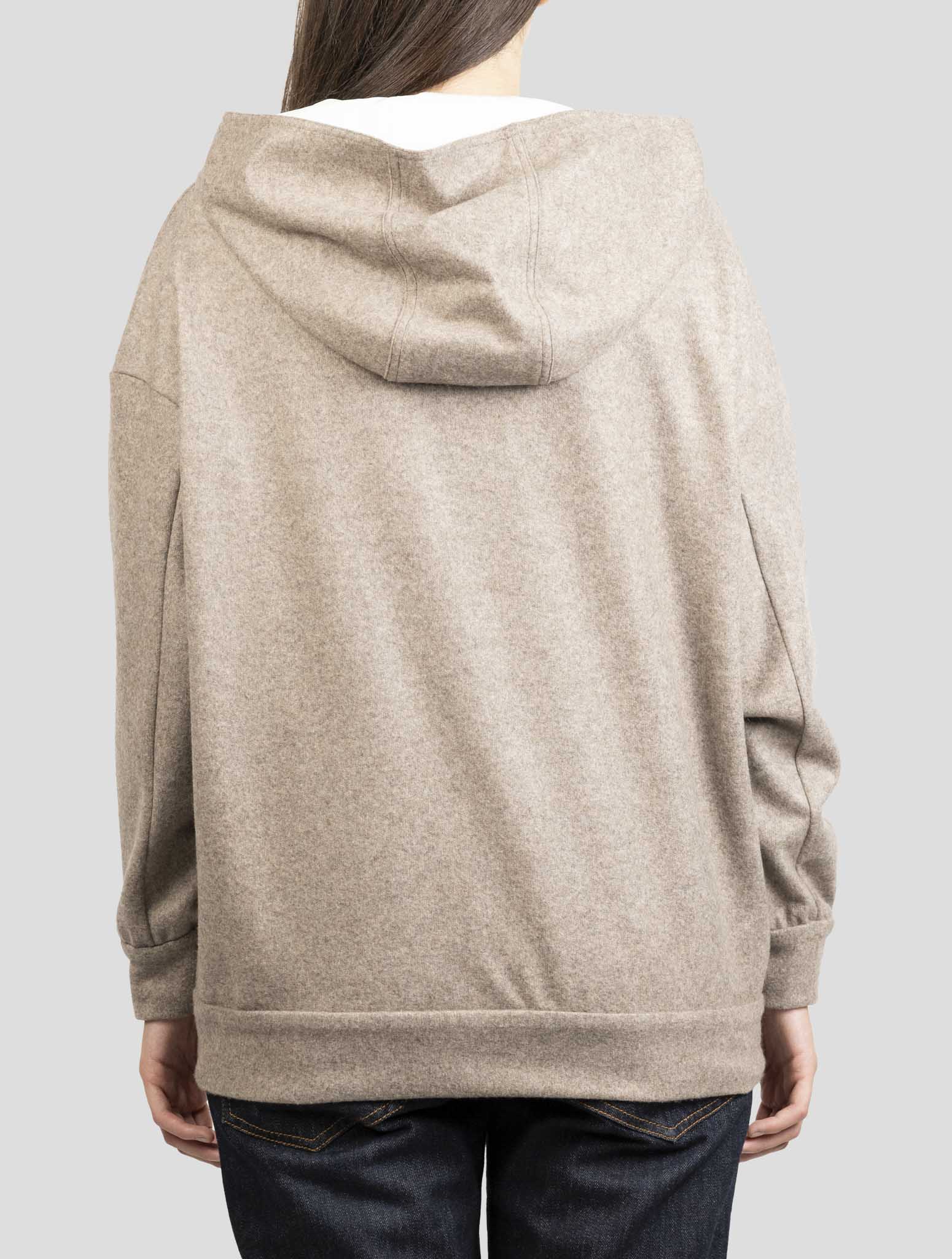 Kiton Brown Cashmere Sweater Hoodie