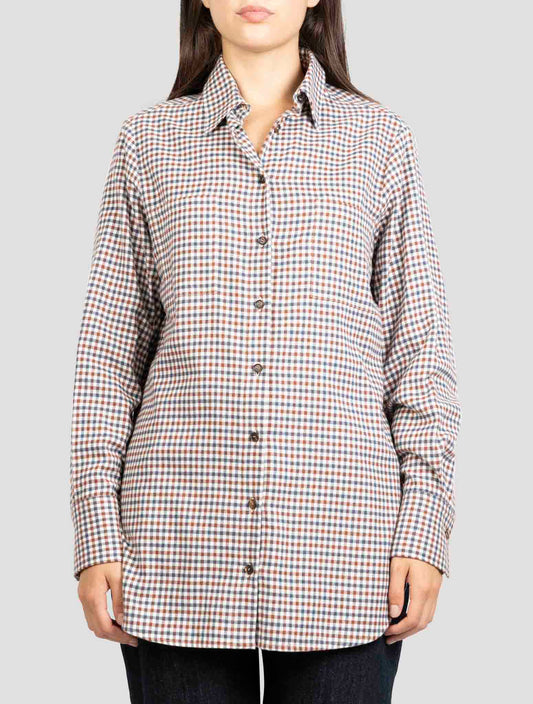 Kiton Multicolor Cotton Shirt