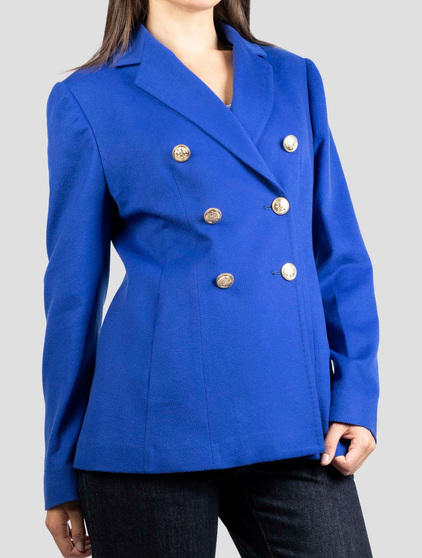 Kiton Blue Cashmere Blazer