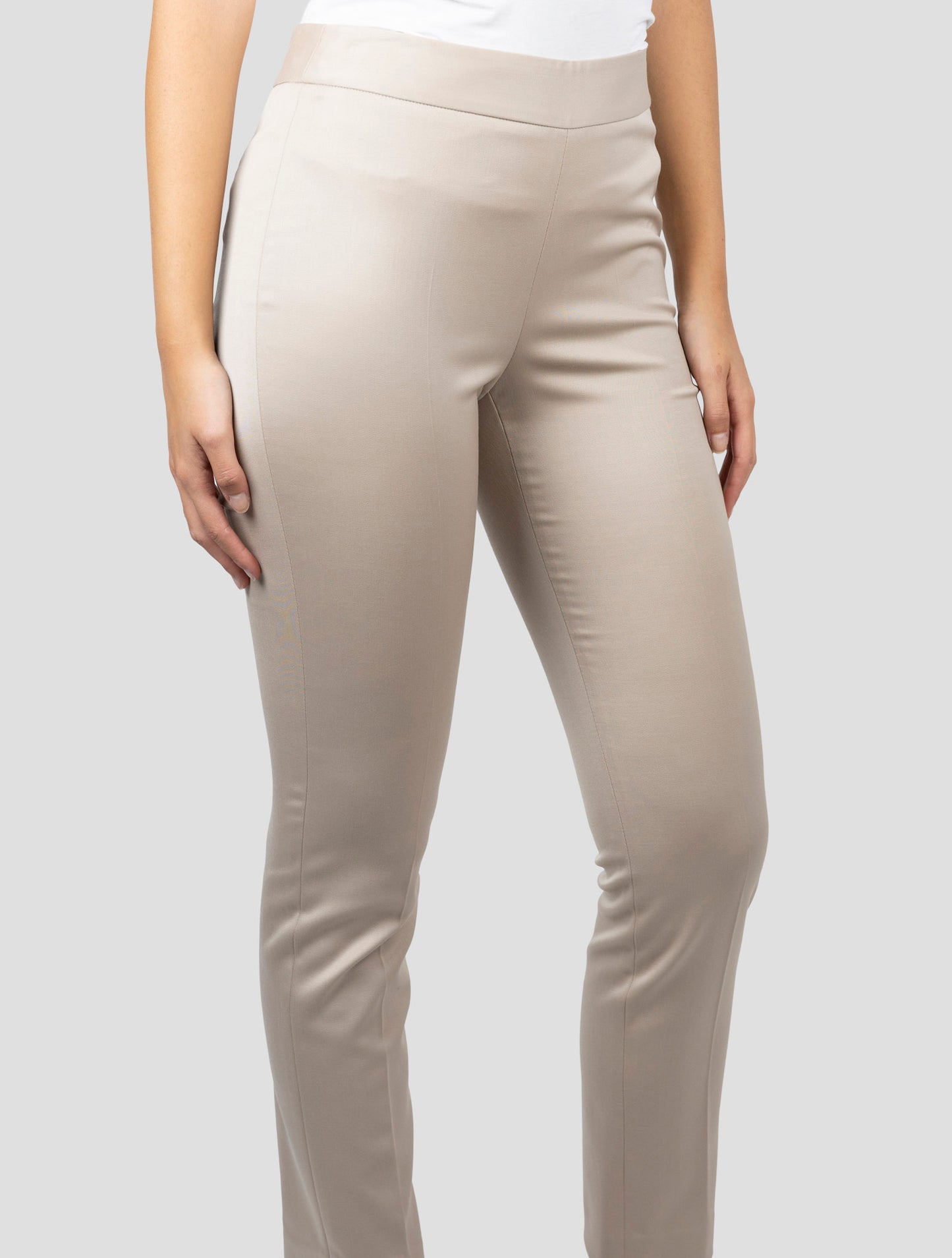 Kiton Beige Virgin Wool Ea Pants