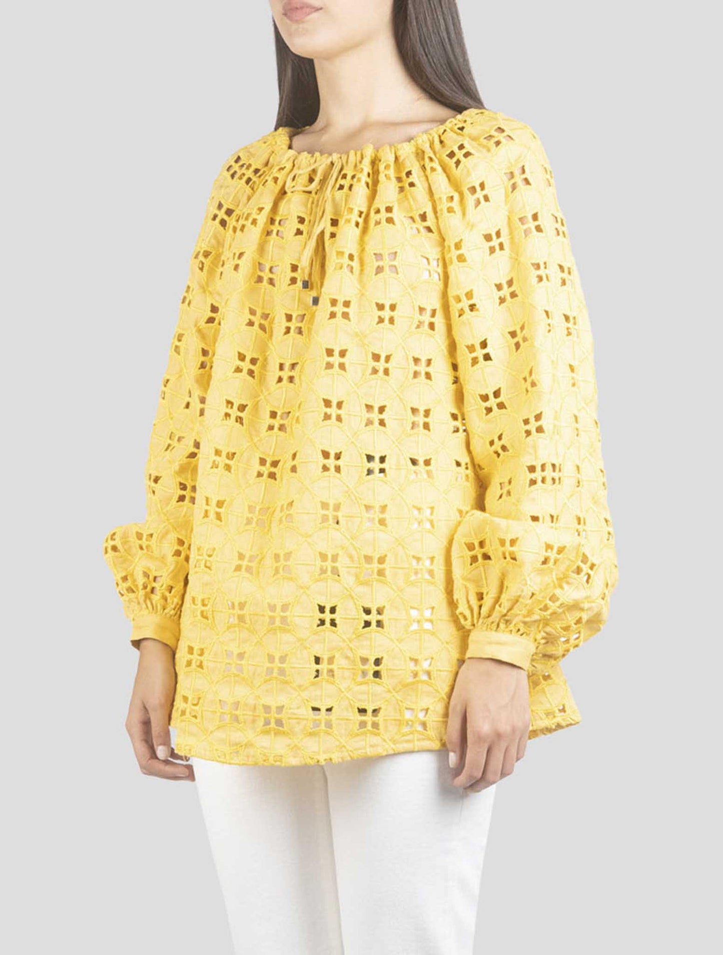 Kiton Yellow Linen Shirt