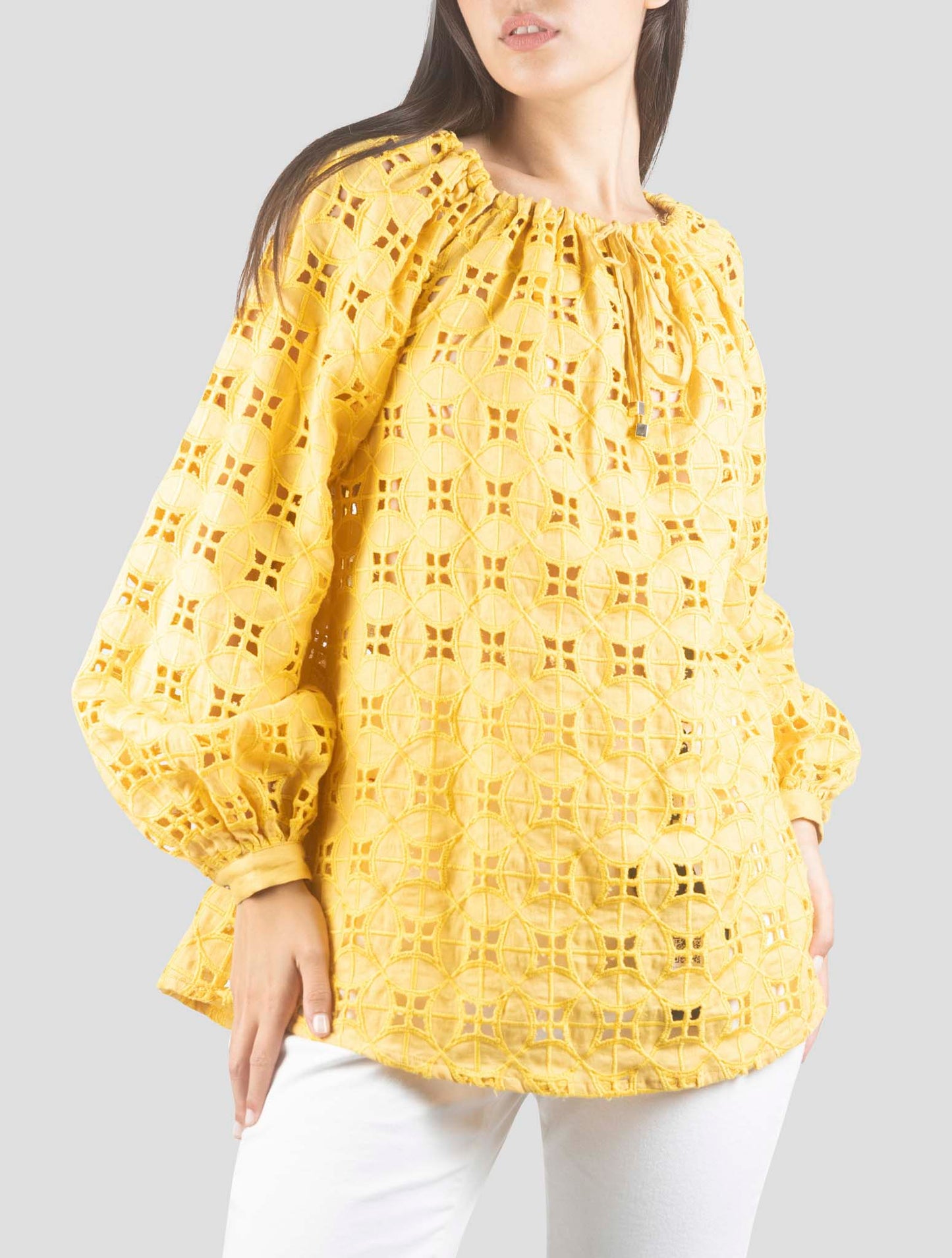 Kiton Yellow Linen Shirt
