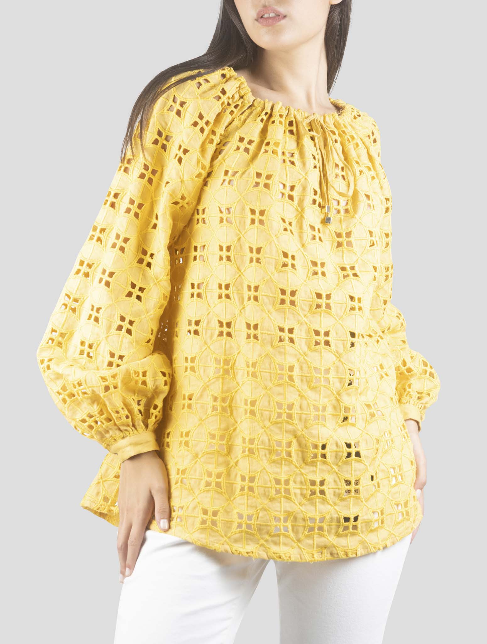 Kiton Yellow Linen Shirt