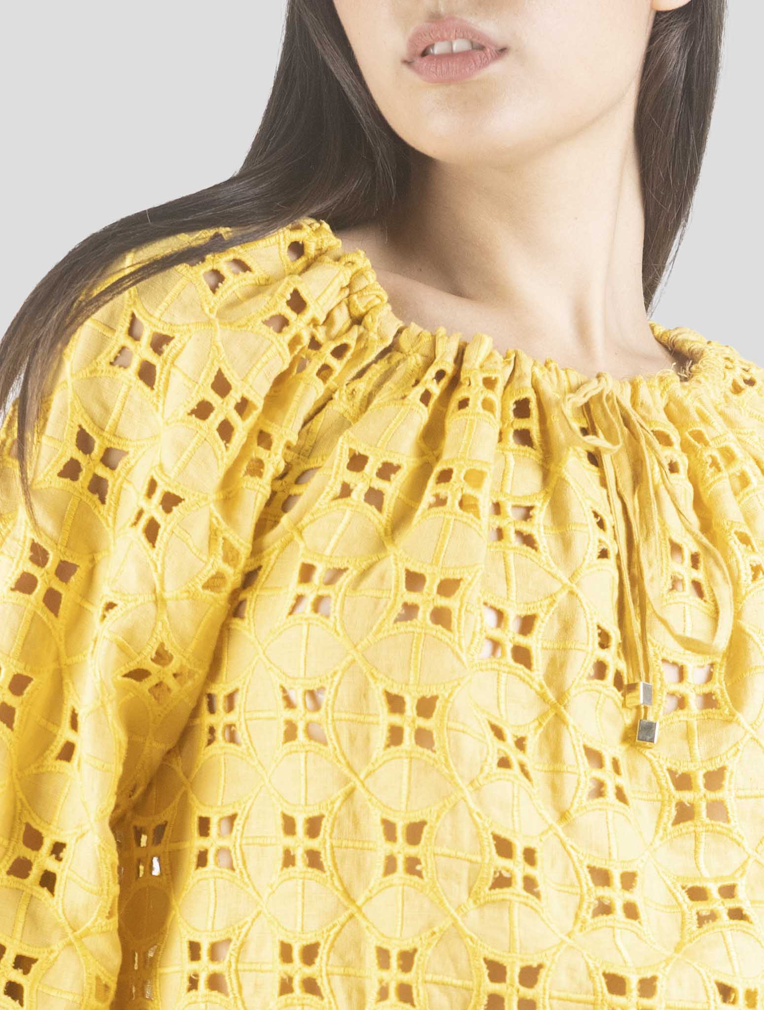 Kiton Yellow Linen Shirt